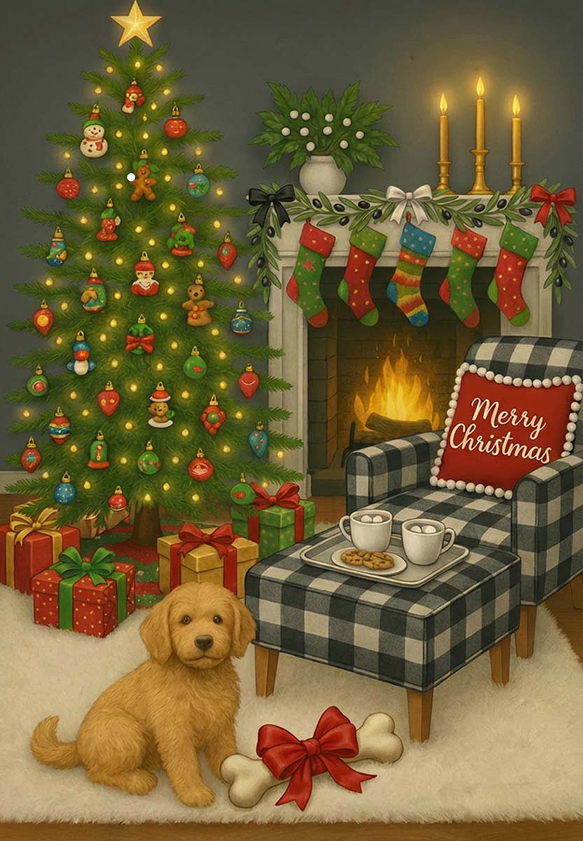 A GOLDEN DOODLE CHRISTMAS