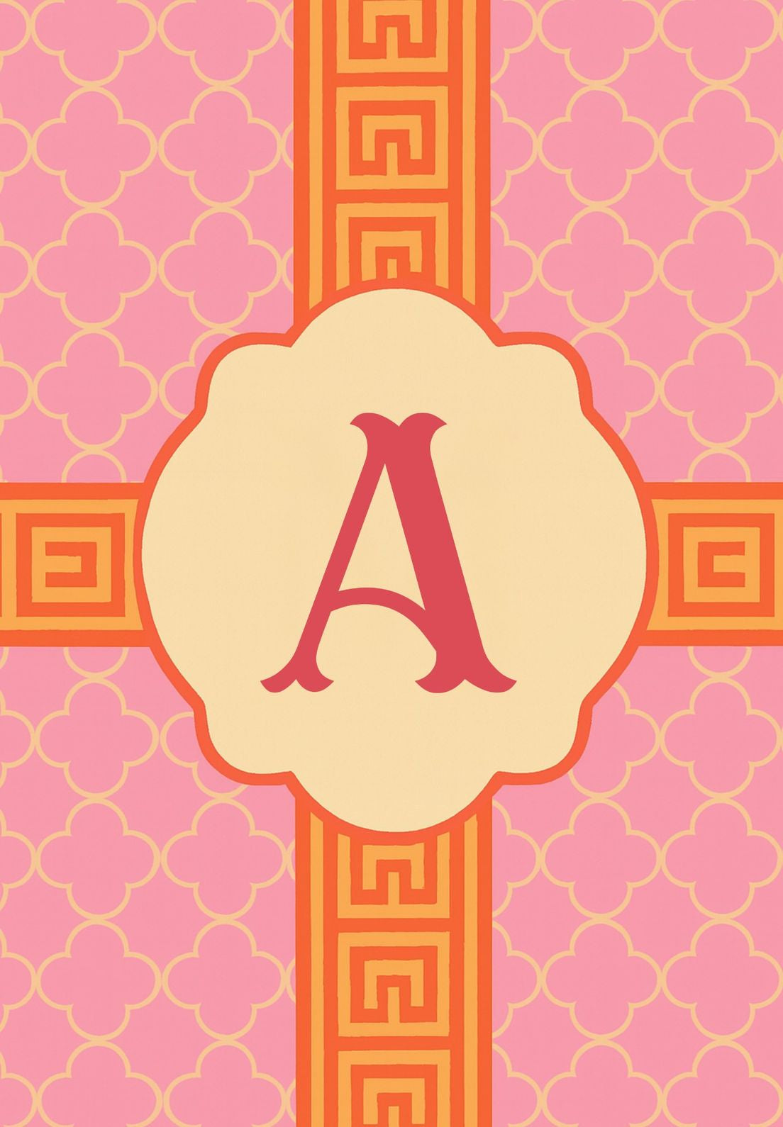 MONOGRAM GREEK KEY - A