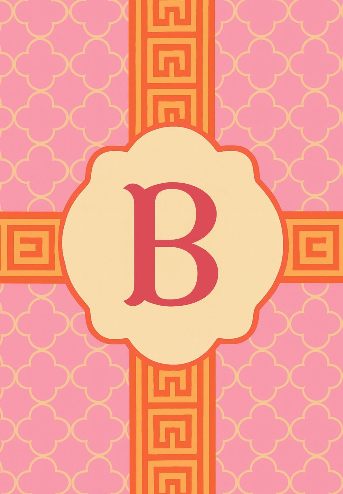 MONOGRAM GREEK KEY - B
