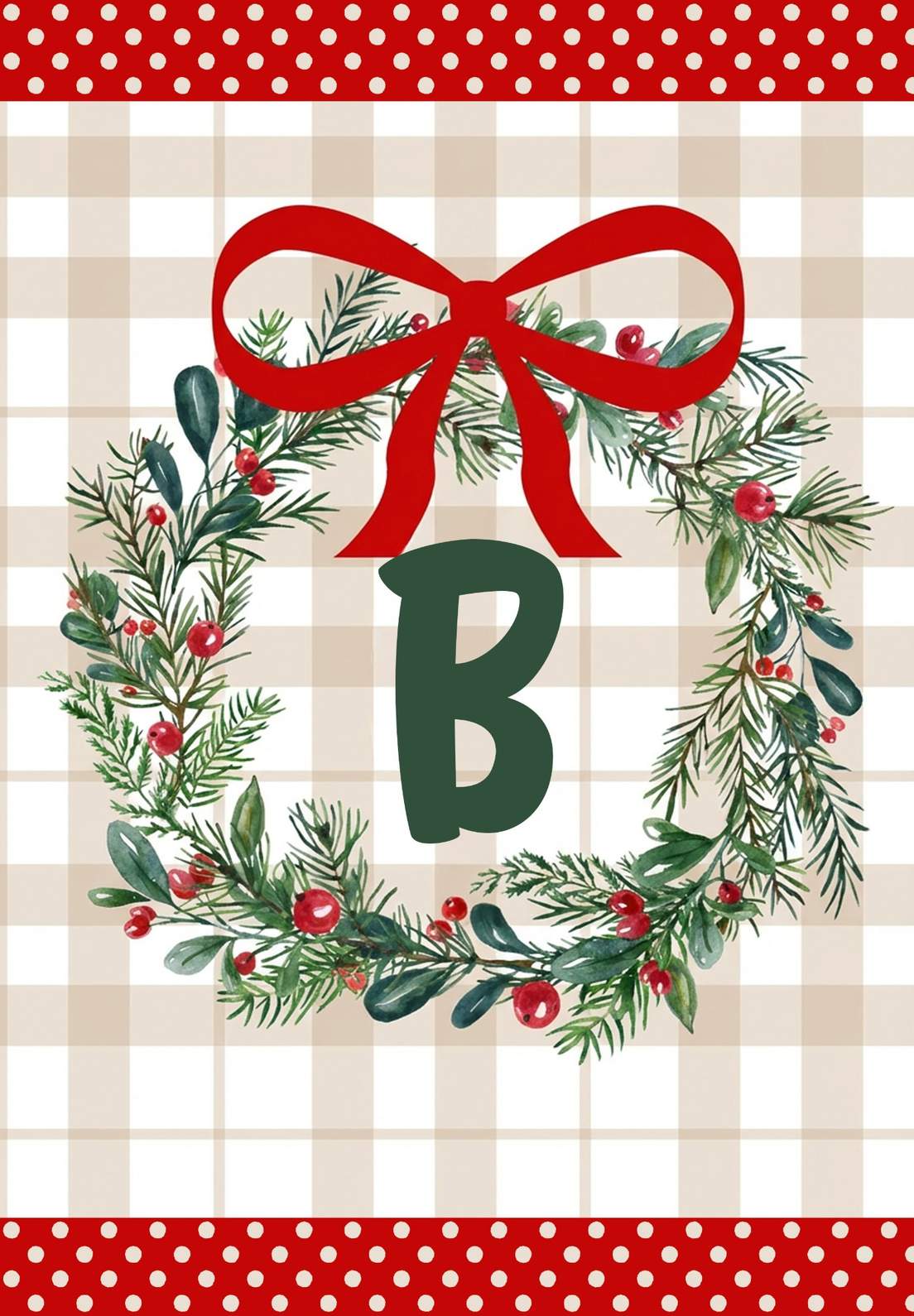 MONOGRAM CHRISTMAS - B