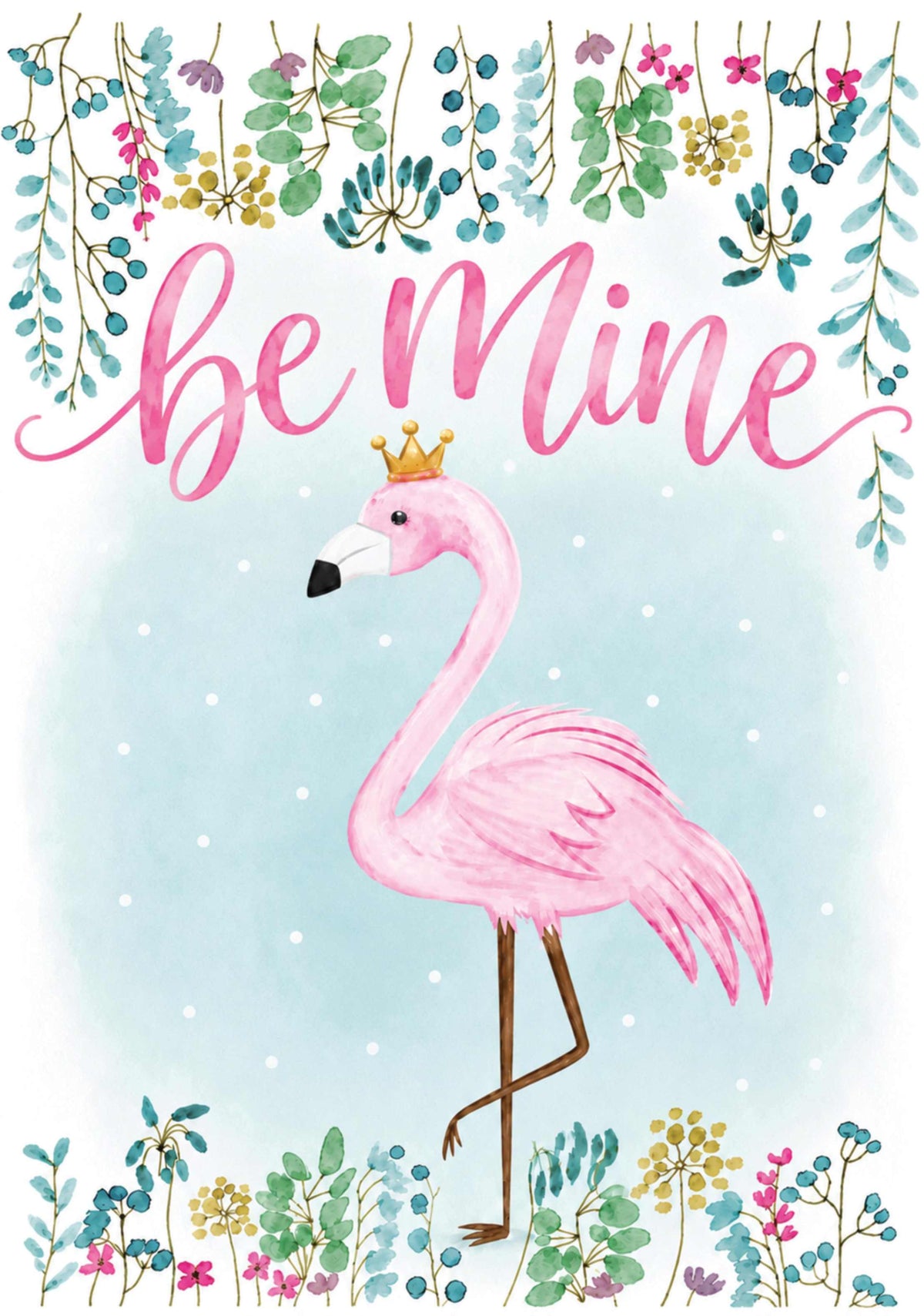 BE MINE FLAMINGO
