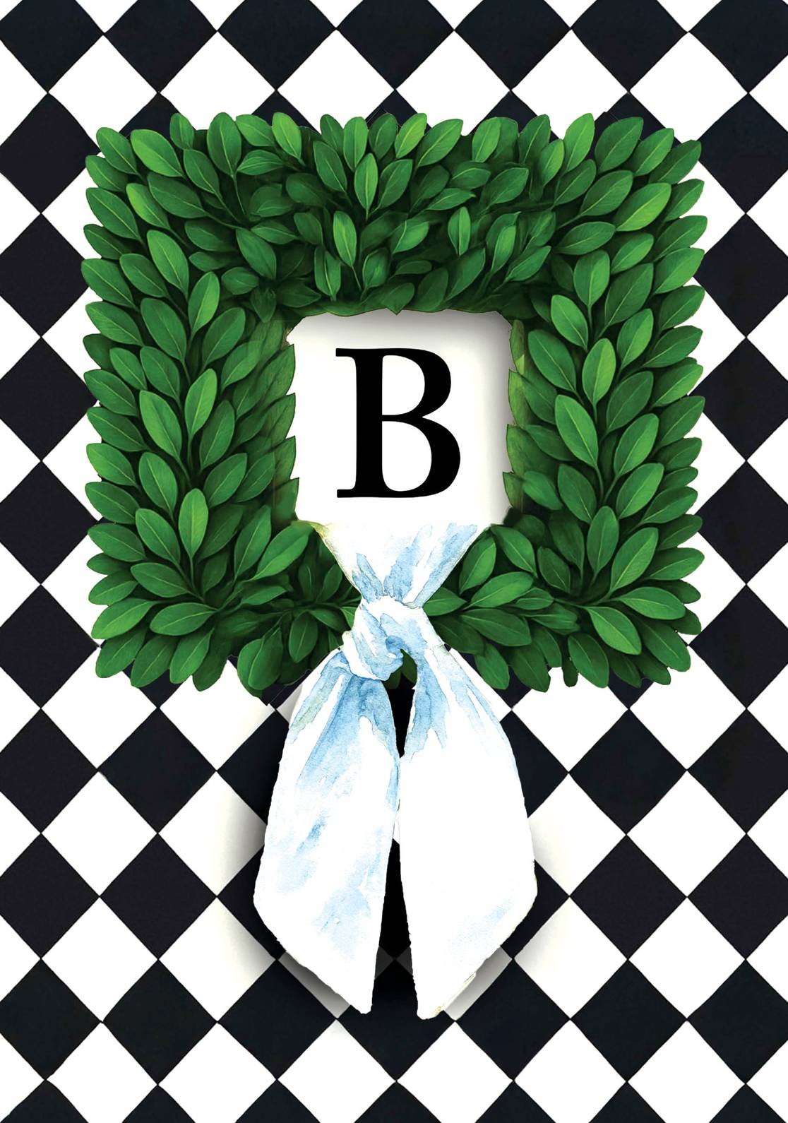 MONOGRAM WREATH - B