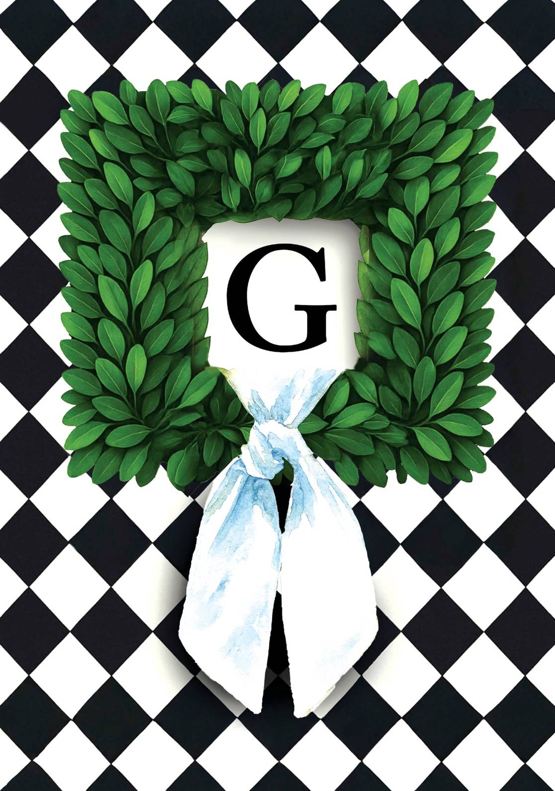 MONOGRAM WREATH - G