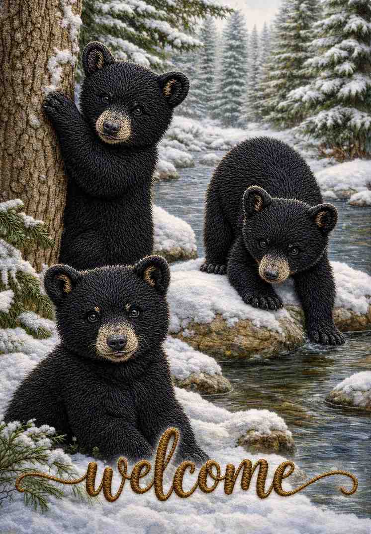 CUBS IN THE SNOW