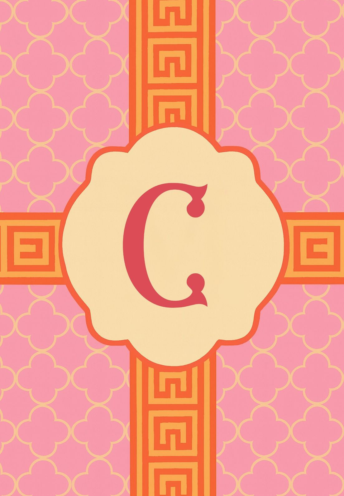 MONOGRAM GREEK KEY - C