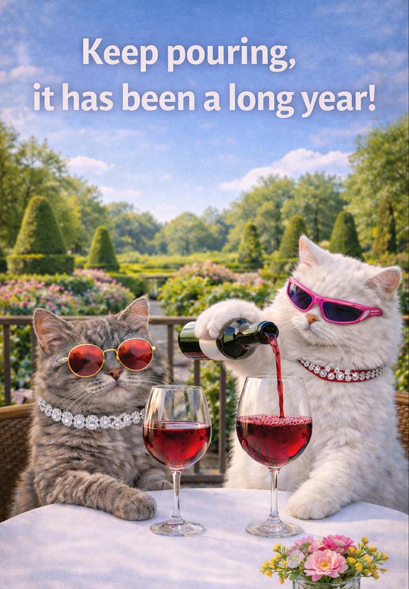 CATS IN THE GARDEN