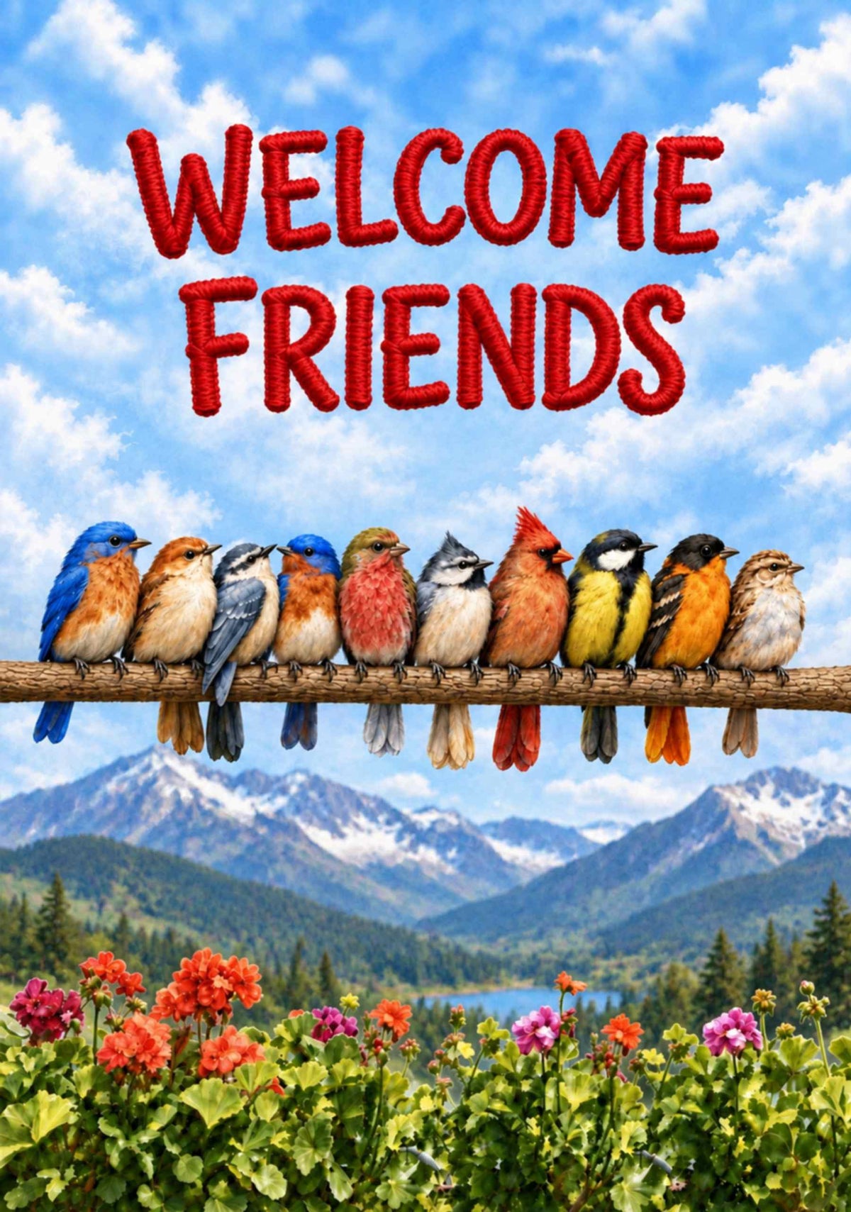 COLORFUL BIRD WELCOME