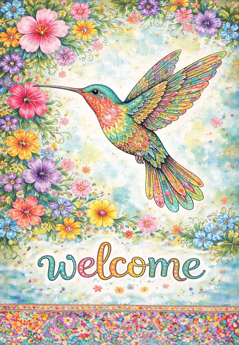 COLORFUL HUMMINGBIRD