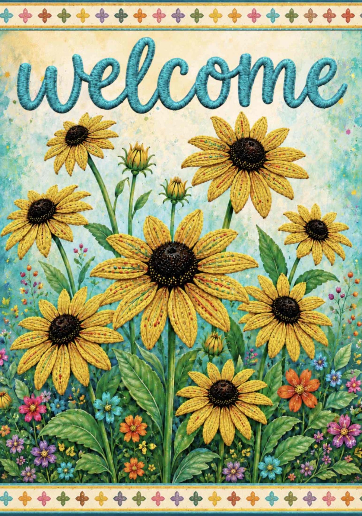 COLORFUL BLACK EYED SUSANS