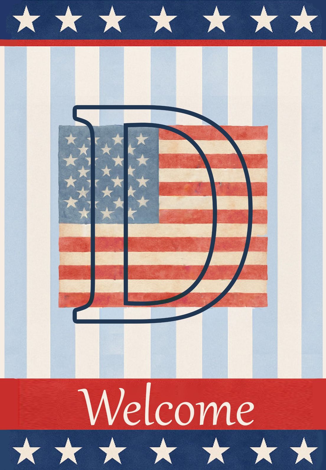 MONOGRAM PATRIOTIC - D