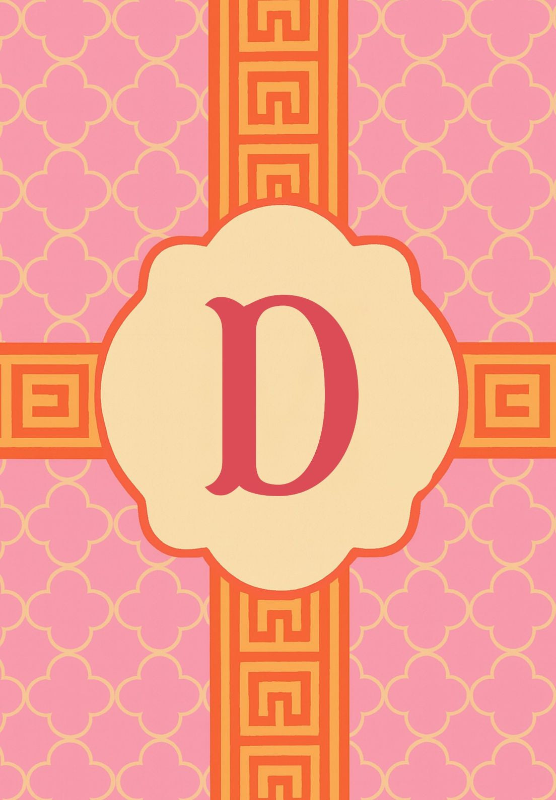 MONOGRAM GREEK KEY - D
