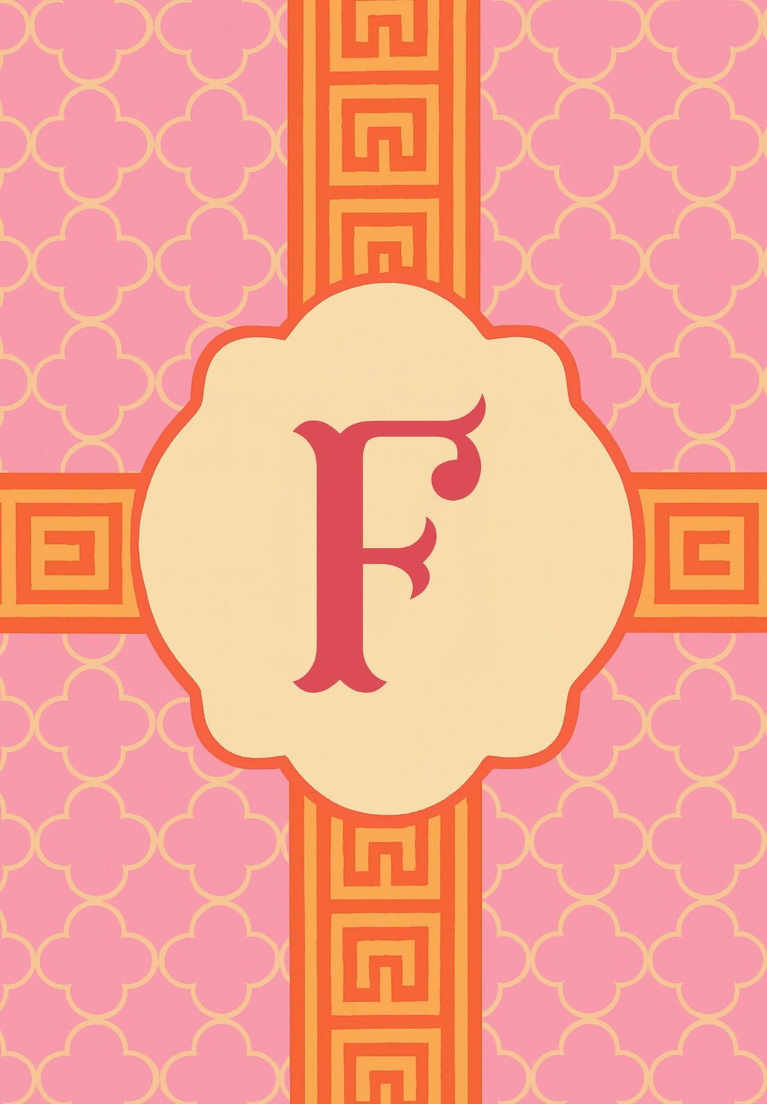 MONOGRAM GREEK KEY - F
