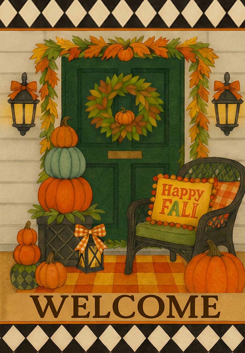 FALL DOOR WITH WICKER CHAIR