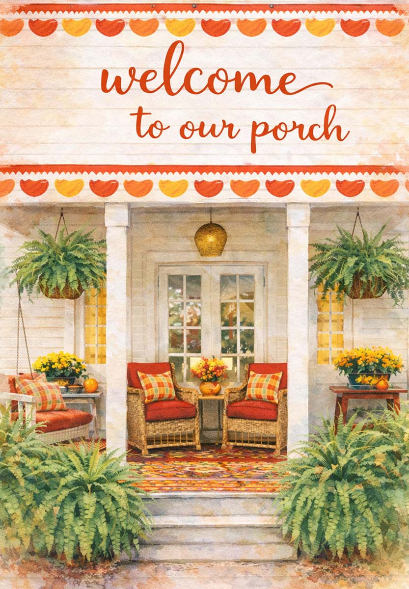 FESTIVE BACK PORCH