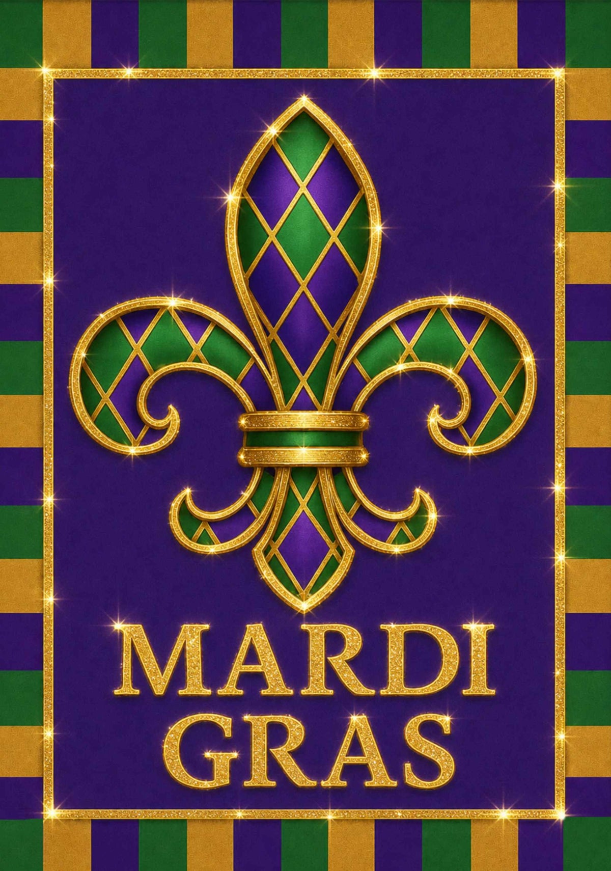 FLEUR DE LIS MARDI GRAS