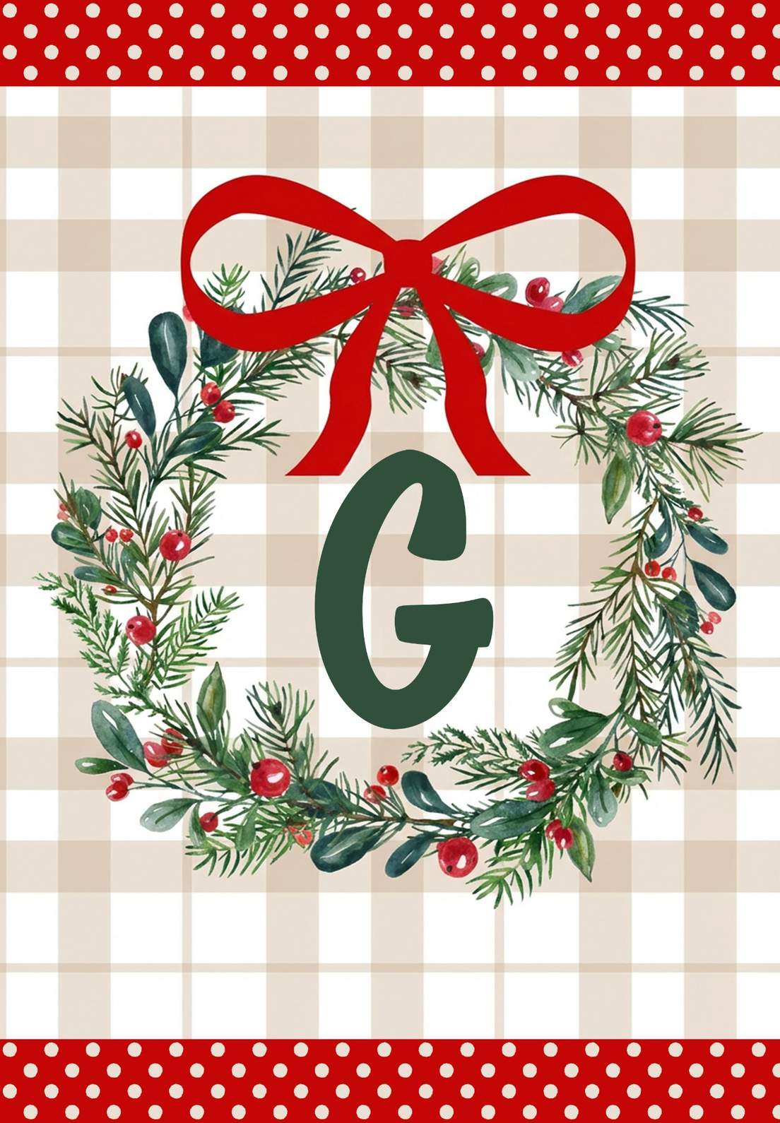 MONOGRAM CHRISTMAS - G