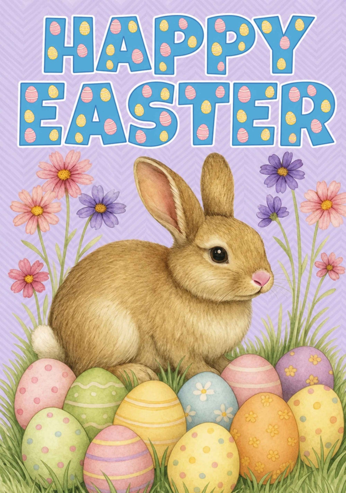 HAPPY EASTER BUNNY PASTEL