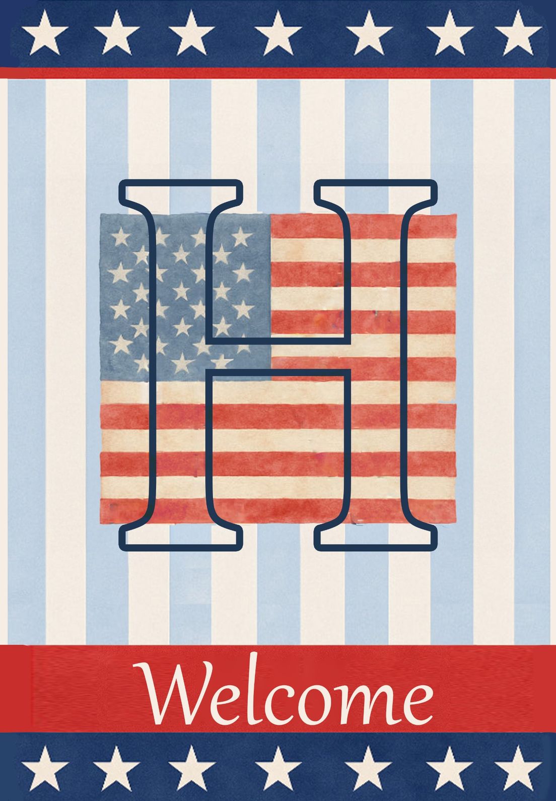MONOGRAM PATRIOTIC - H