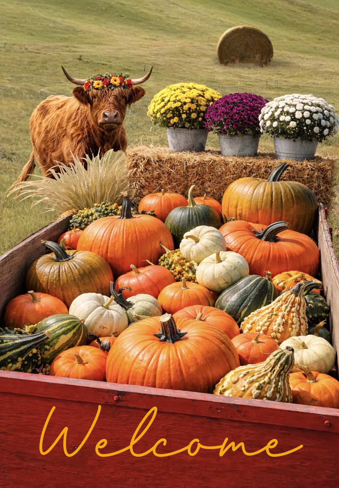 HIGHLAND COW FALL
