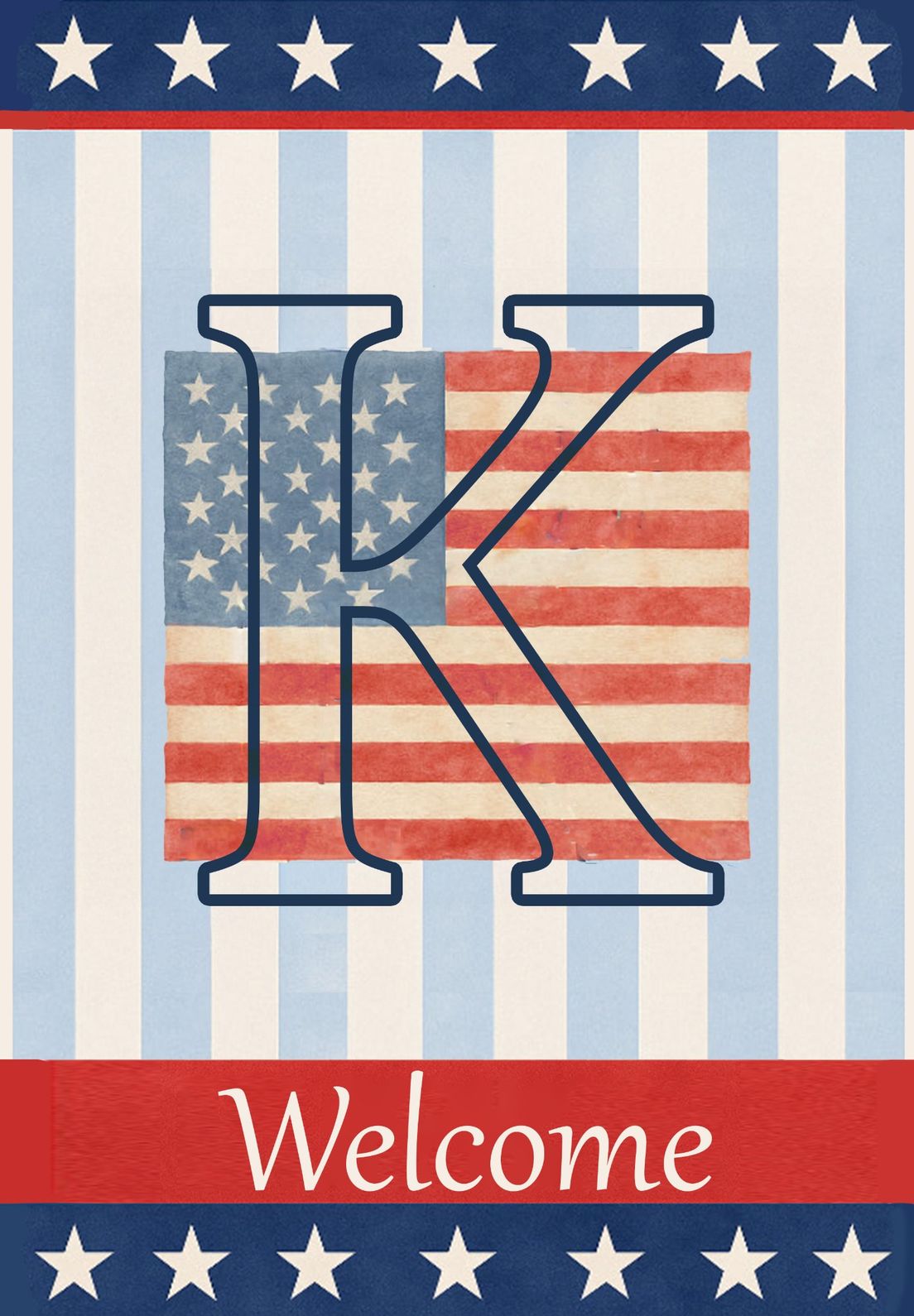 MONOGRAM PATRIOTIC - K