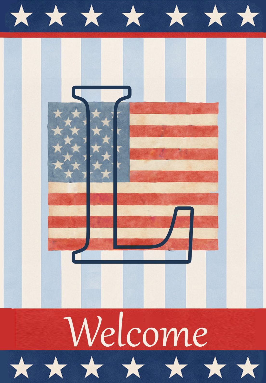 MONOGRAM PATRIOTIC - L