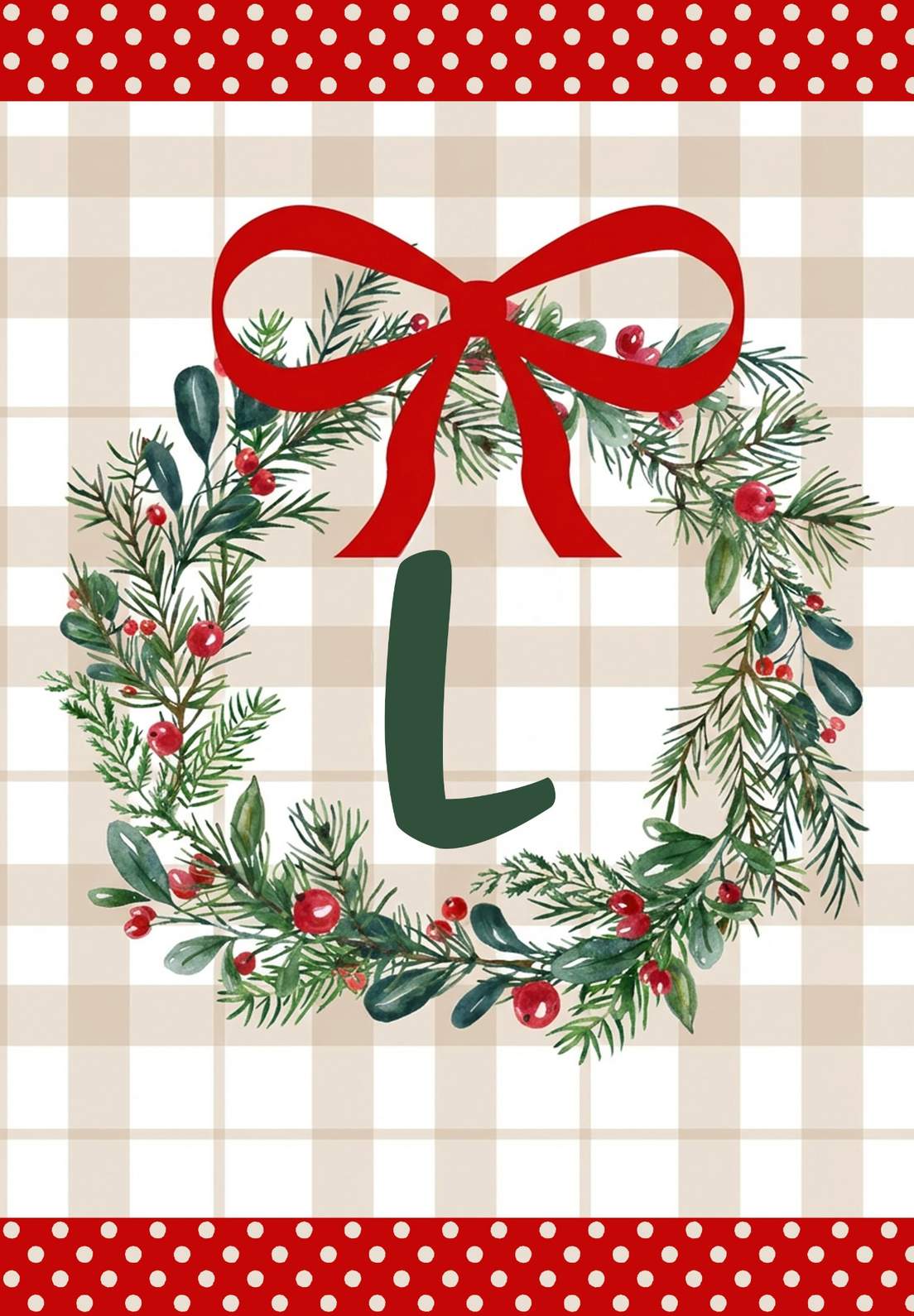 MONOGRAM CHRISTMAS - L