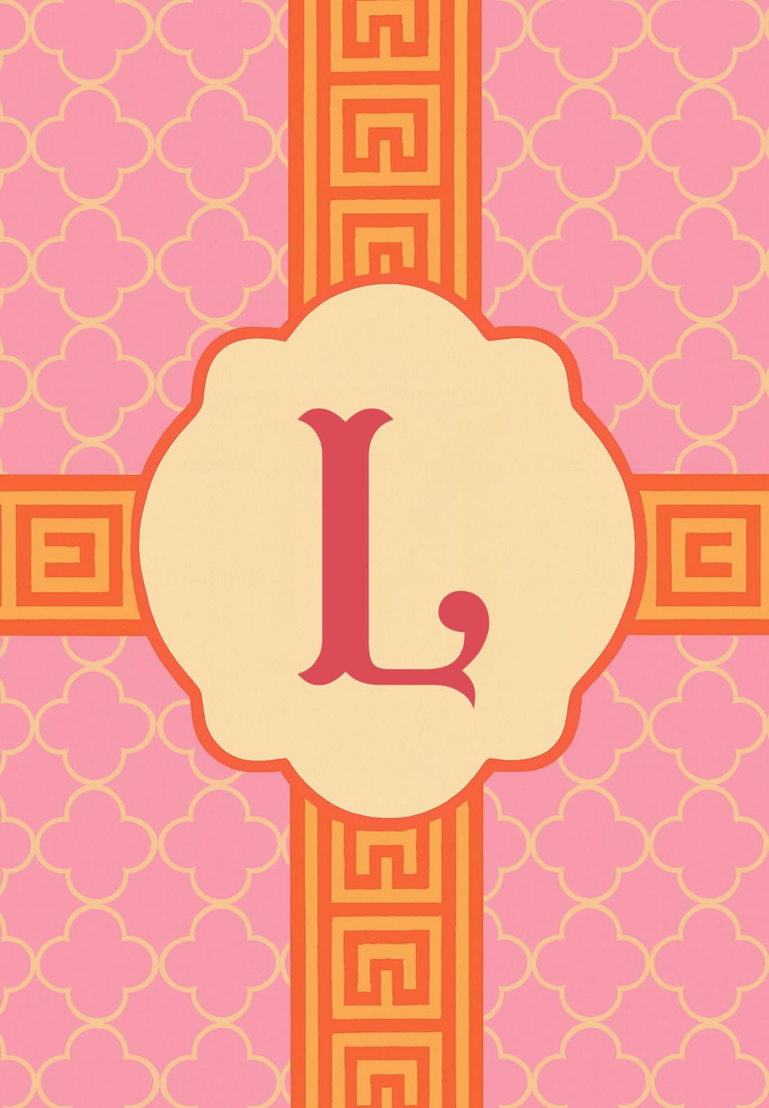 MONOGRAM GREEK KEY - L