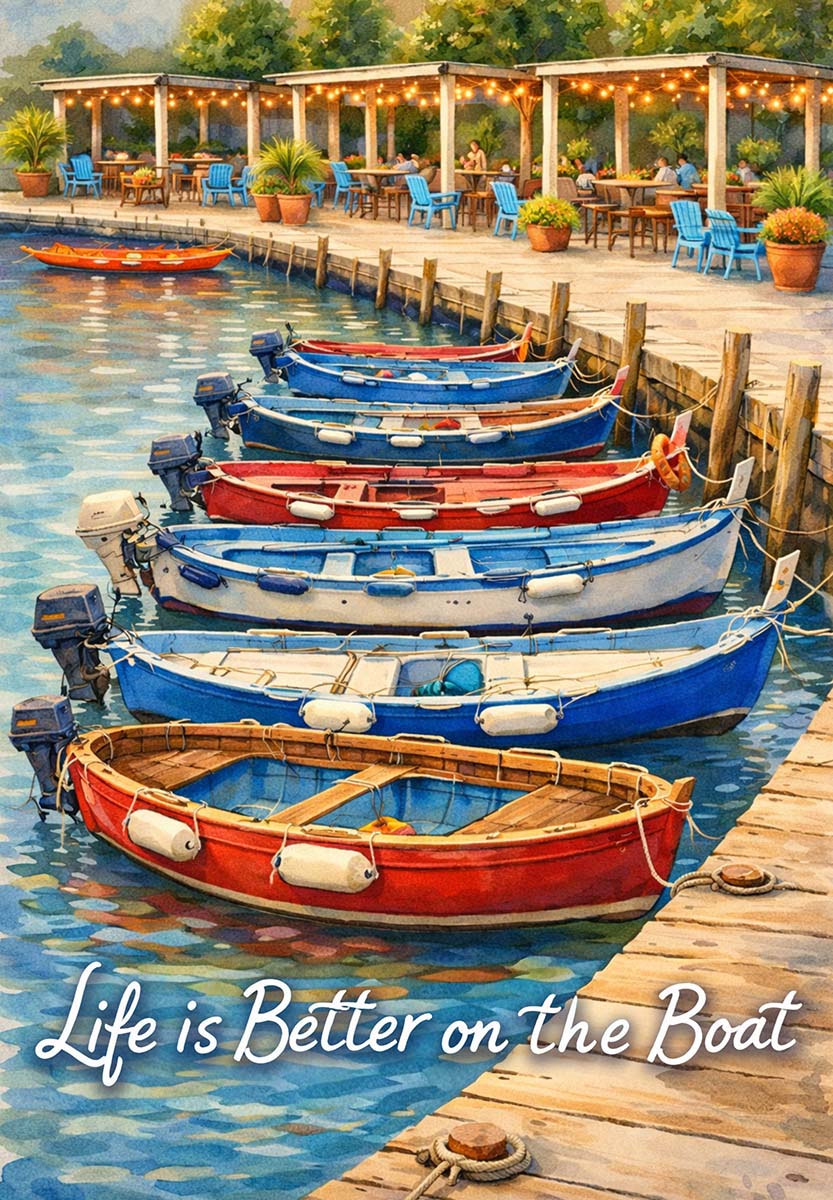 LIFE IS BETTER ON THE BOAT