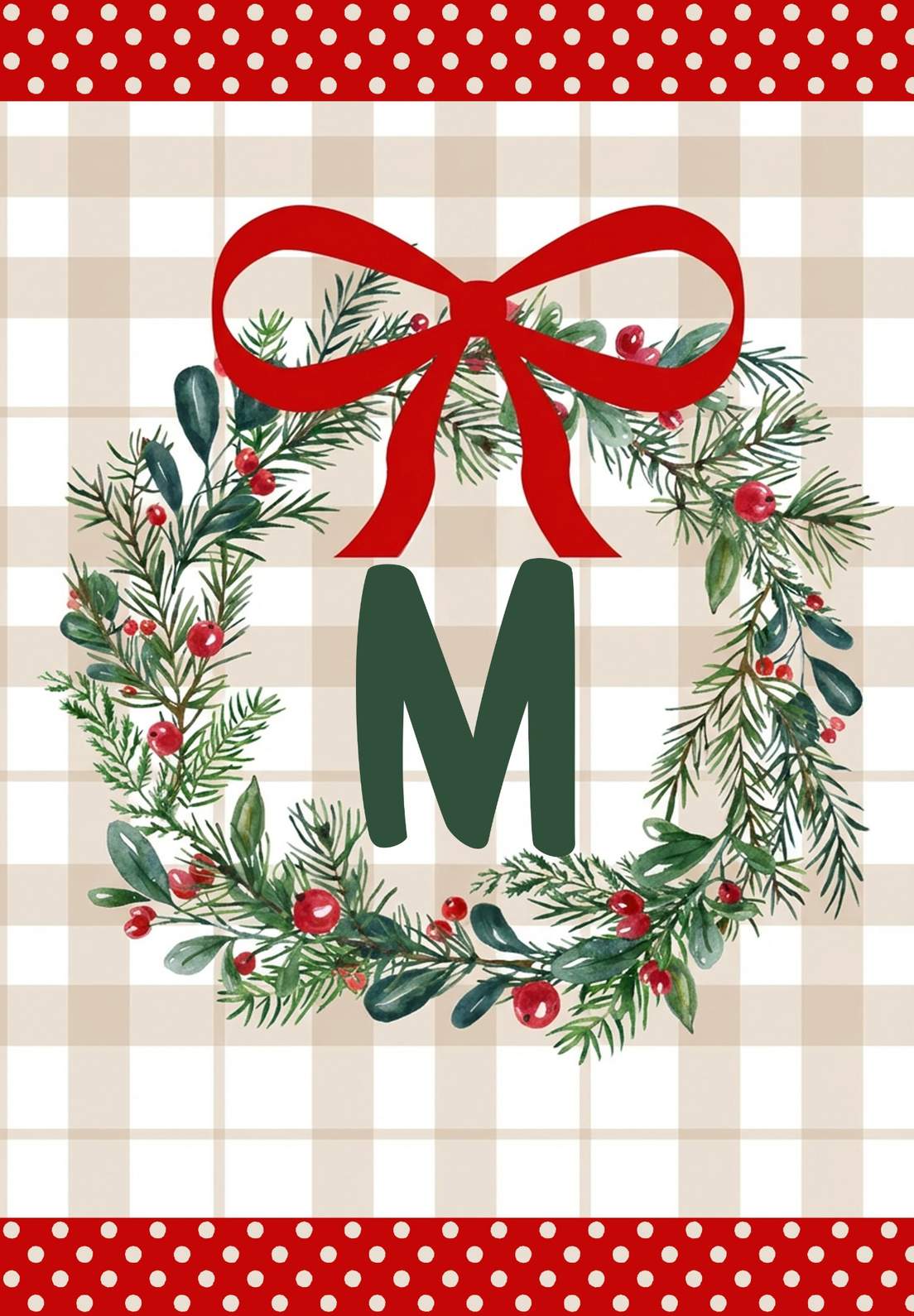 MONOGRAM CHRISTMAS - M