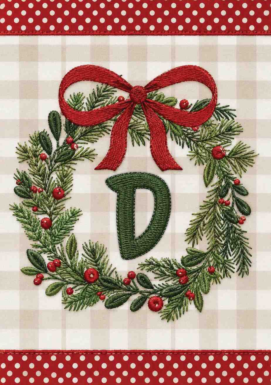 MONOGRAM CHRISTMAS - D