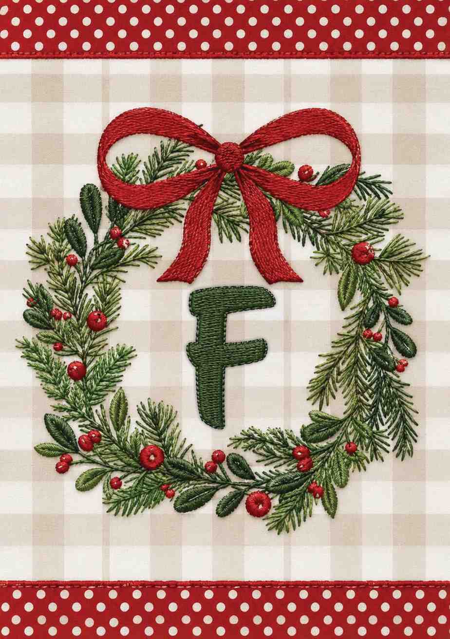 MONOGRAM CHRISTMAS - F