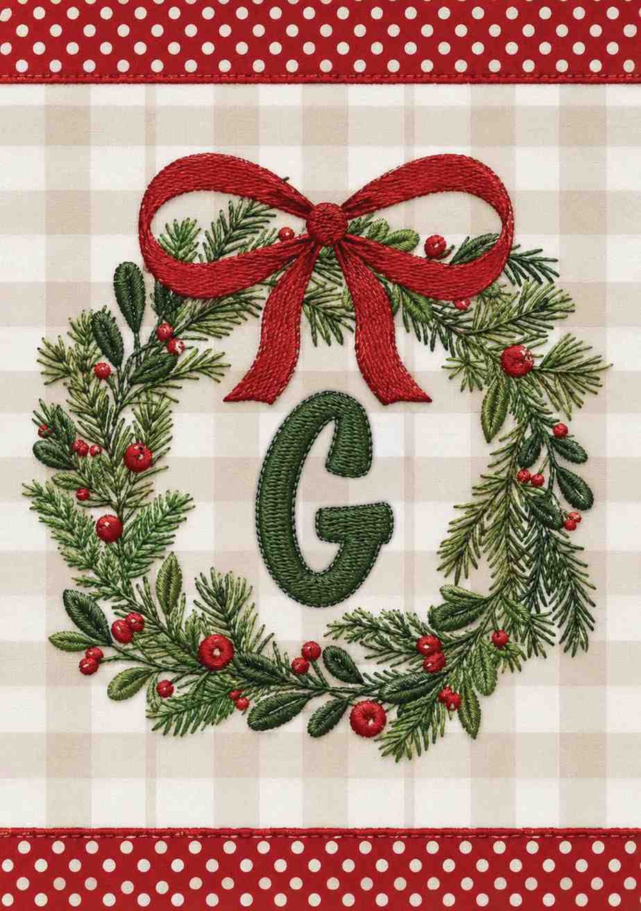 MONOGRAM CHRISTMAS - G