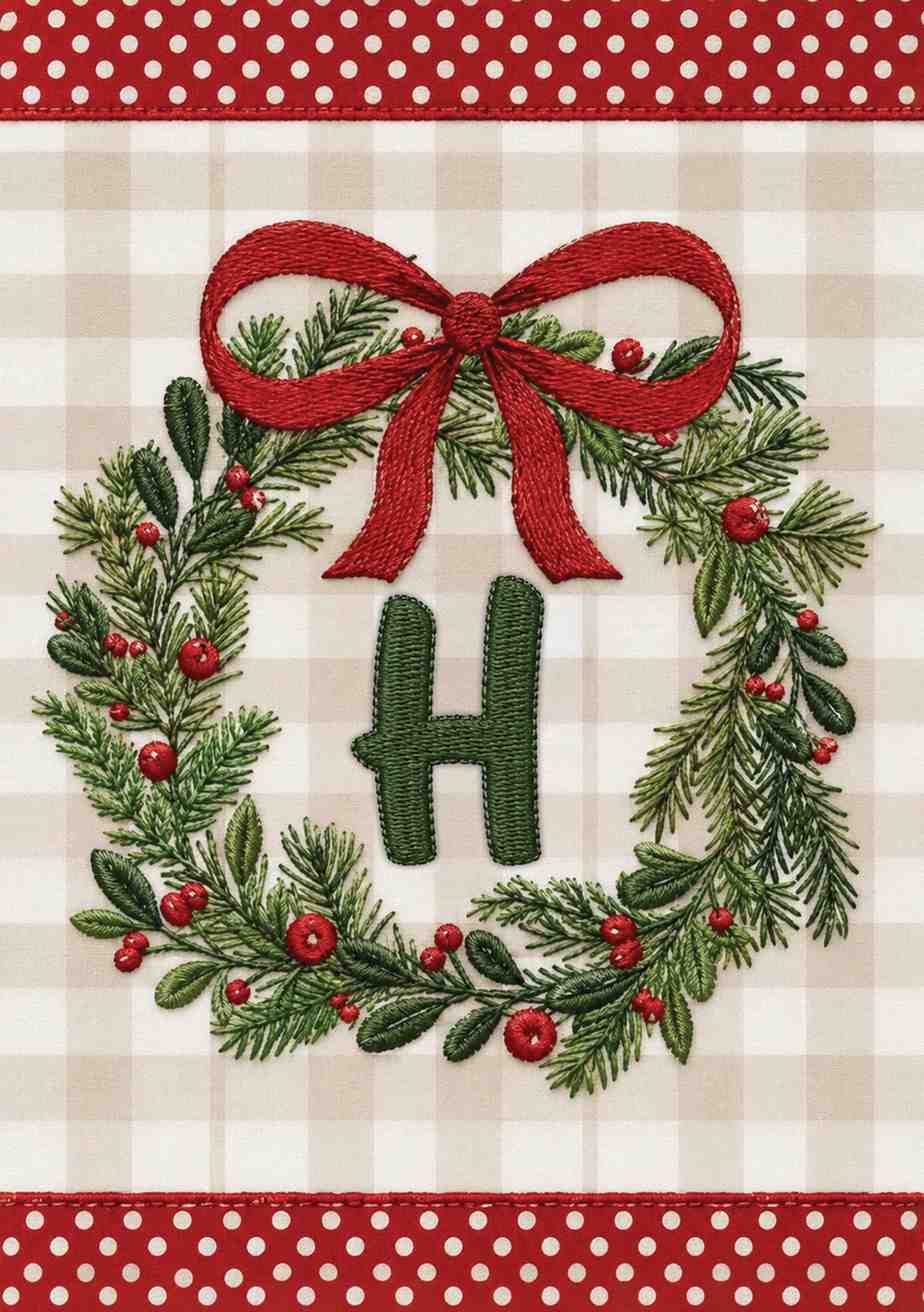 MONOGRAM CHRISTMAS - H