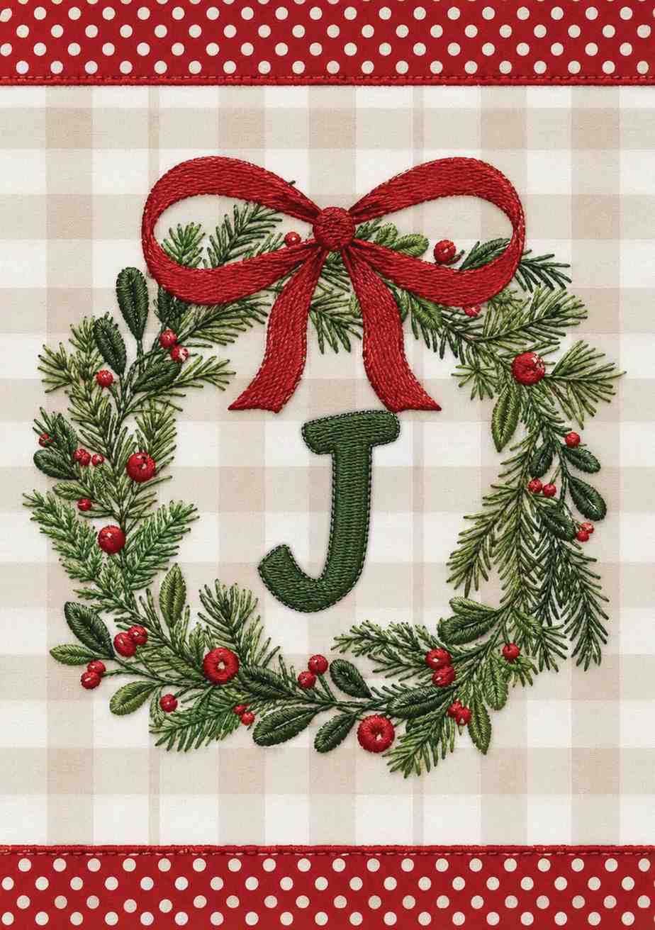 MONOGRAM CHRISTMAS - J
