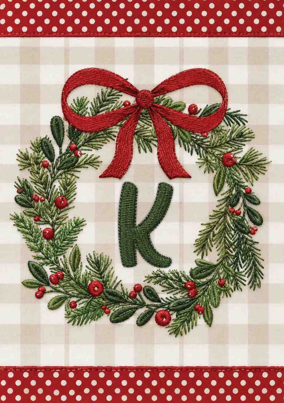MONOGRAM CHRISTMAS - K
