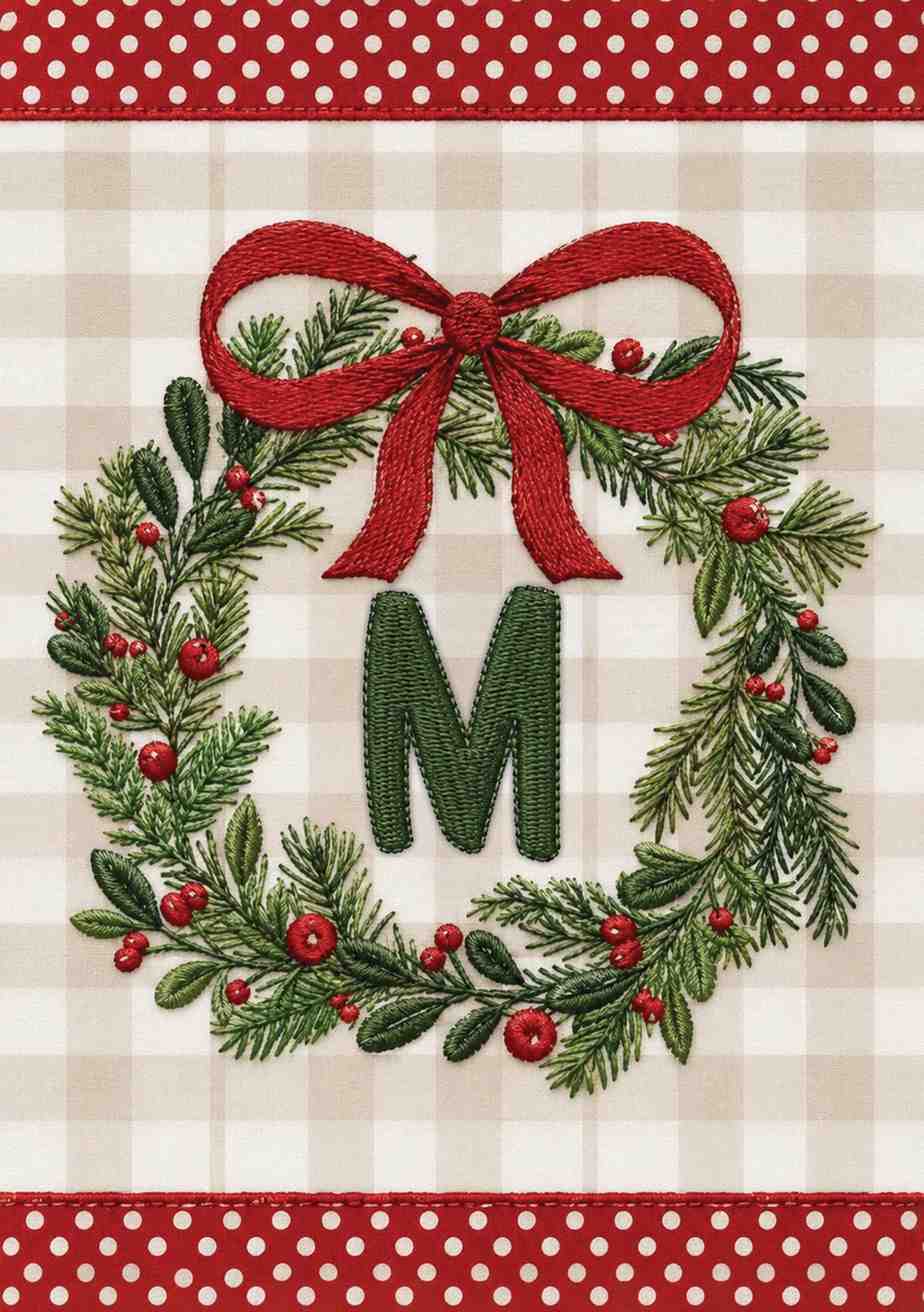MONOGRAM CHRISTMAS - M