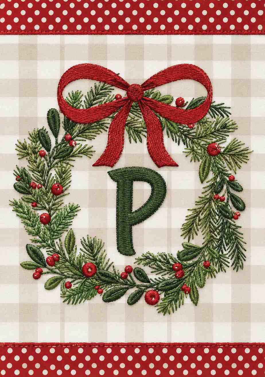 MONOGRAM CHRISTMAS - P