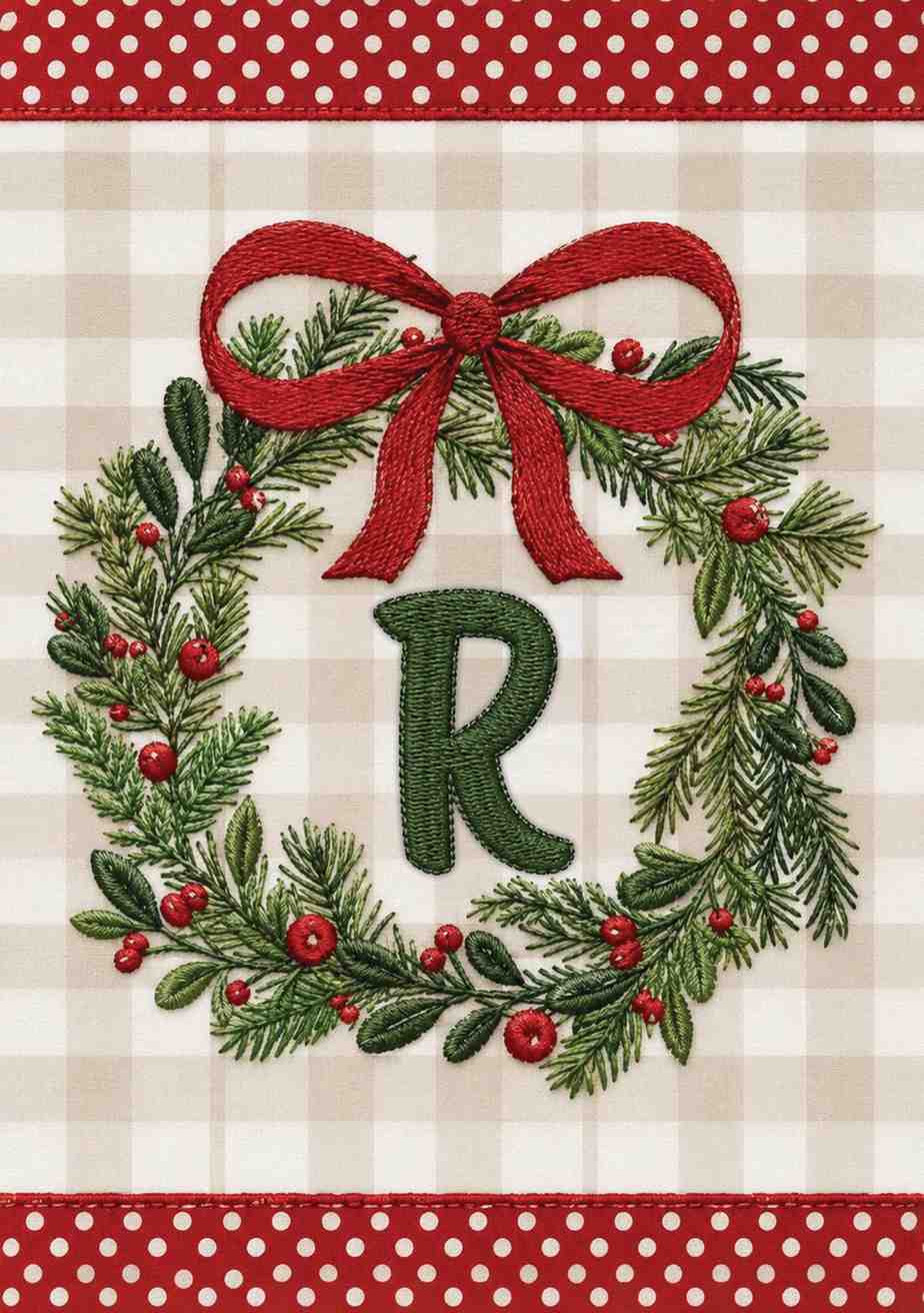 MONOGRAM CHRISTMAS - R