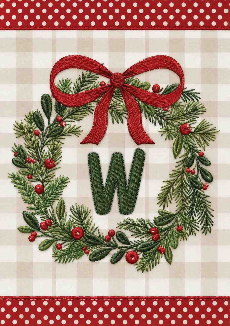 MONOGRAM CHRISTMAS - W