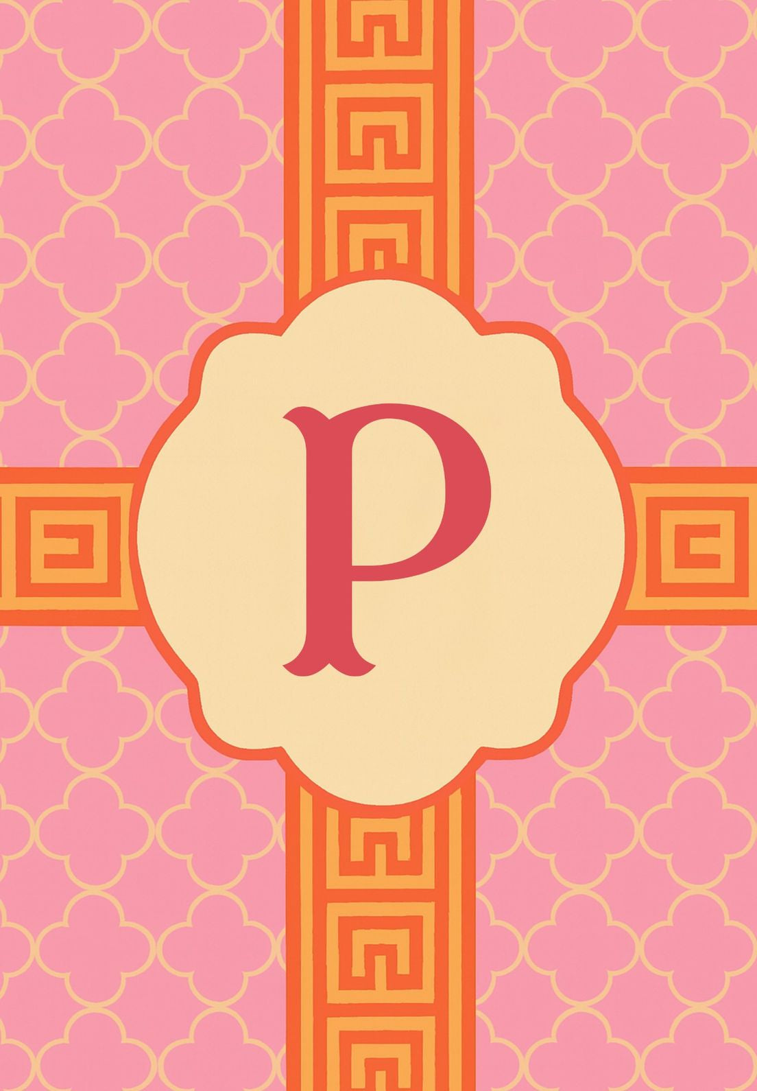 MONOGRAM GREEK KEY - P