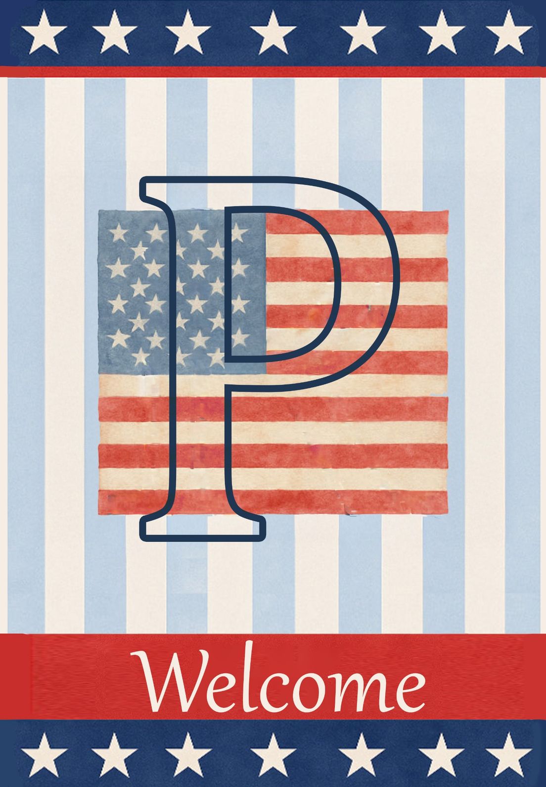 MONOGRAM PATRIOTIC - P