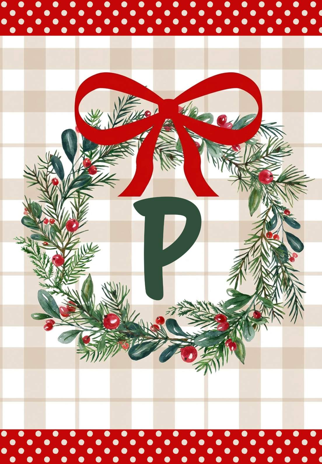 MONOGRAM CHRISTMAS - P