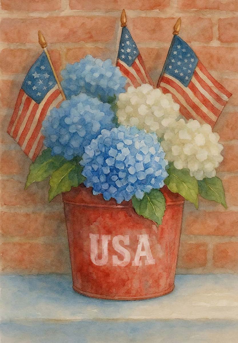 PATRIOTIC HYDRANGEAS