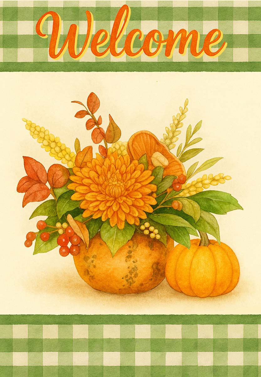 PUMPKIN FLORAL BOUQUET