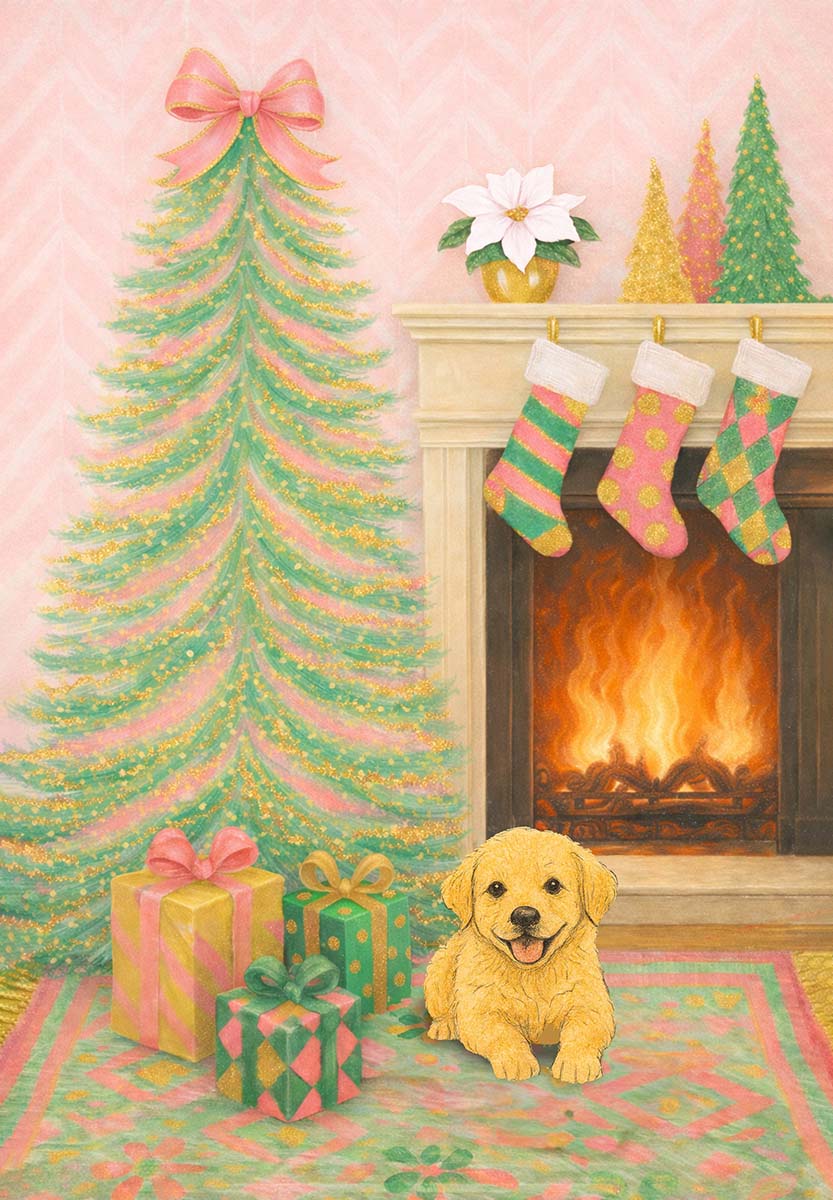 PUPPY PINK CHRISTMAS