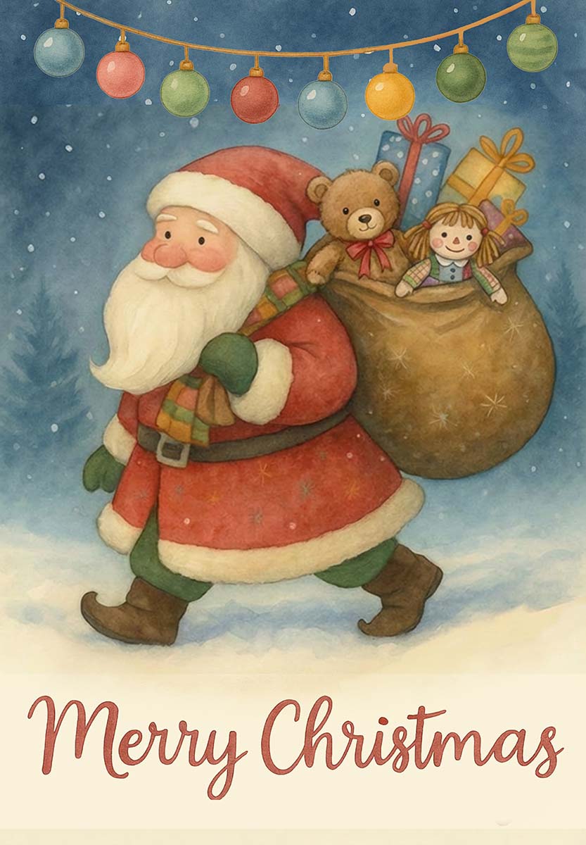 SANTA WITH GIFTS