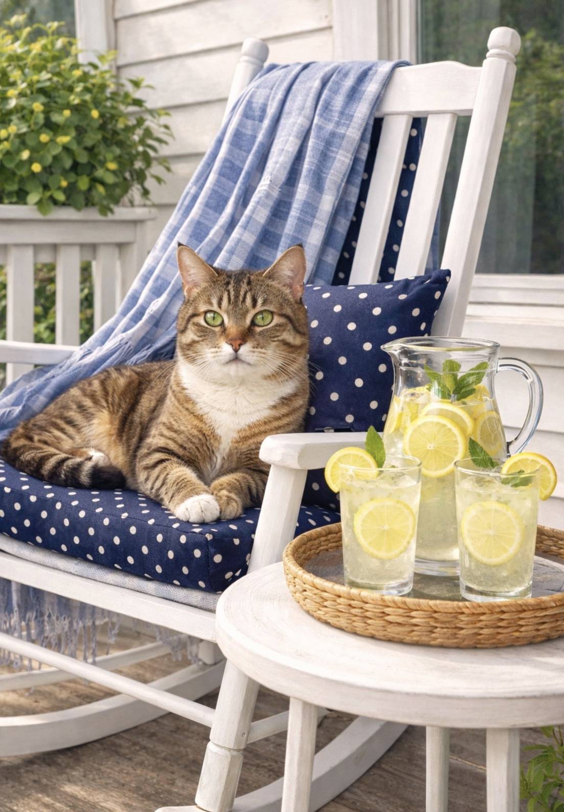 TABBY ON A SUMMER DAY