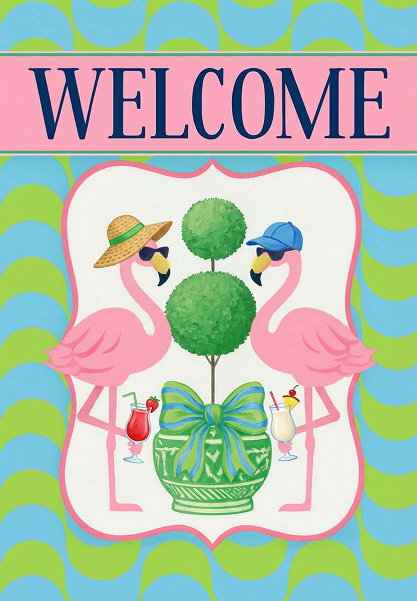 WELCOME COASTAL FLAMINGOS