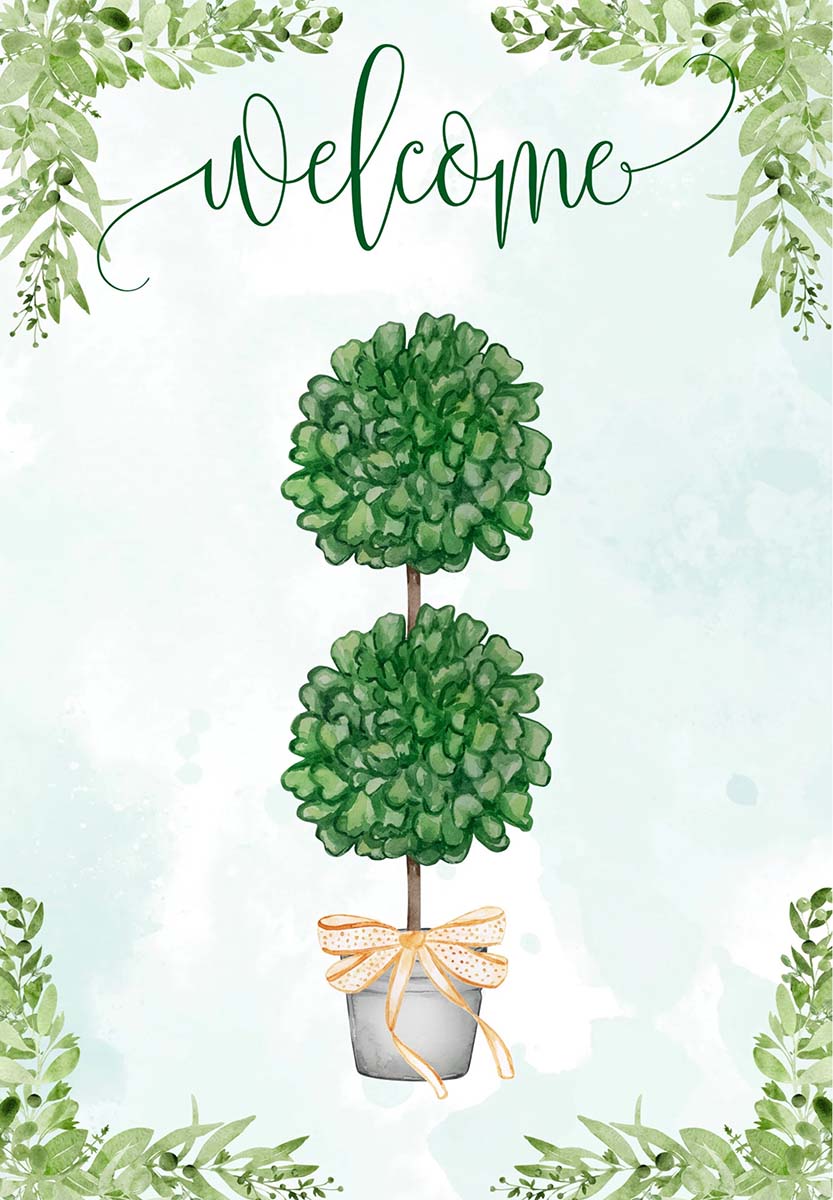 WELCOME DOUBLE TOPIARY