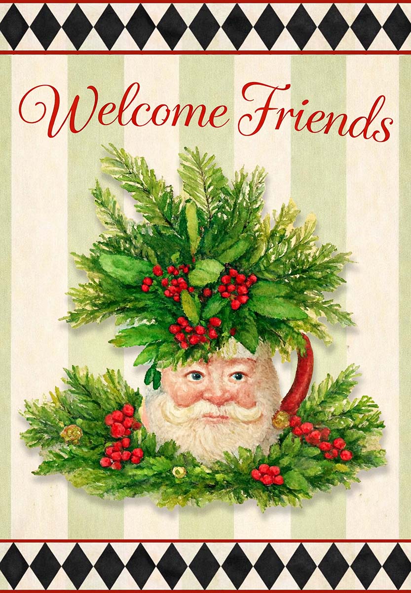 WELCOME FRIENDS SANTA